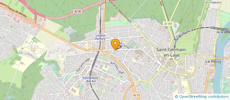 localisation de l'entreprise ACANTHE ET ARABESQUE à SAINT-GERMAIN-EN-LAYE