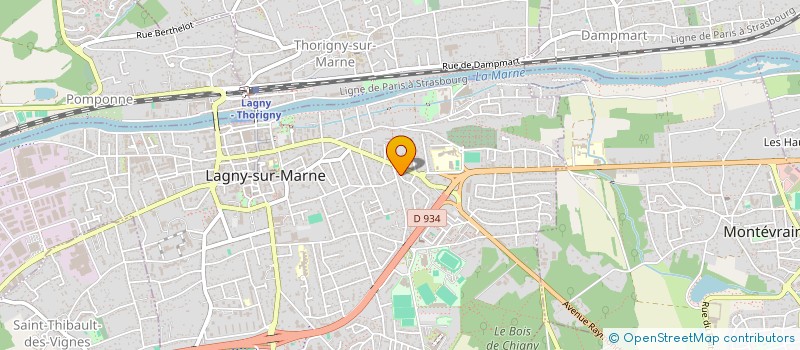 localisation de l'entreprise ACANTHE GESTION à LAGNY-SUR-MARNE
