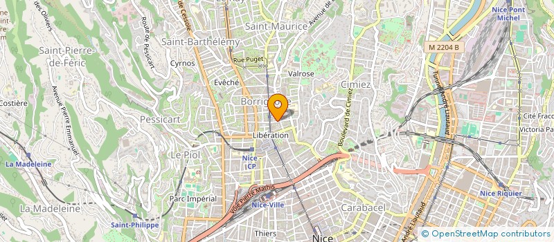 localisation de l'entreprise ACANTHE IMMOBILIER à NICE