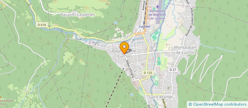 localisation de l'entreprise ACANTHE PYRENEES  BAGNERES-DE-LUCHON