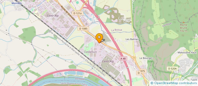 localisation de l'entreprise ACANTHE TRAVAUX SPECIALISES à VOREPPE