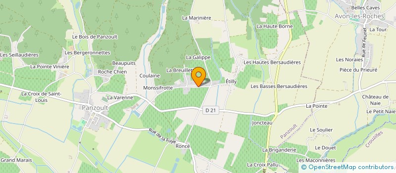localisation de l'entreprise ACANTHIS à PANZOULT