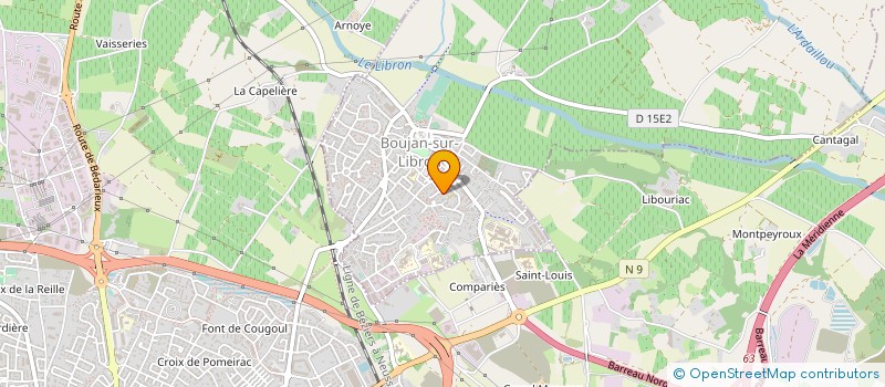 localisation de l'entreprise ACANTURY INTERNATIONAL à BOUJAN-SUR-LIBRON