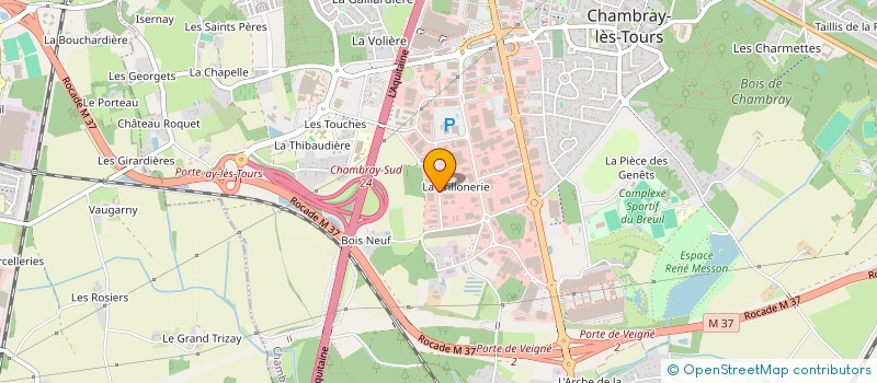 localisation de l'entreprise ACANTYS  CHAMBRAY-LES-TOURS