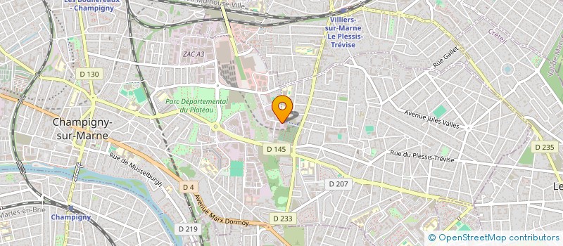 localisation de l'entreprise ACAP DEMENAGEMENTS à CHAMPIGNY-SUR-MARNE