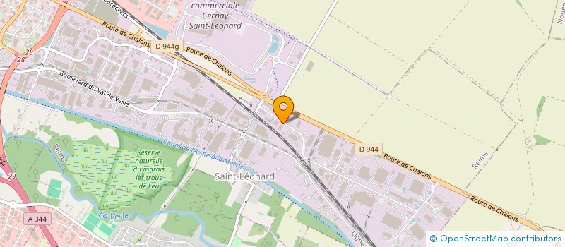 localisation de l'entreprise ACAPH INDUSTRIE à REIMS