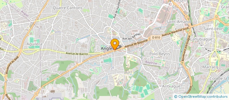 localisation de l'entreprise ACAPIA à ANGLET