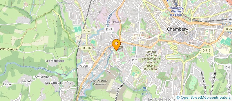 localisation de l'entreprise ACAR à CHAMBERY