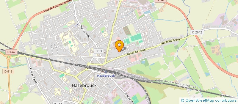 localisation de l'entreprise ACAR à HAZEBROUCK