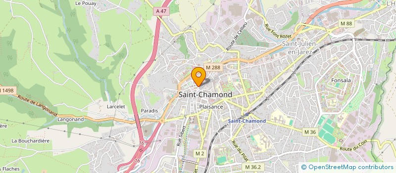 localisation de l'entreprise ACAR  SAINT-CHAMOND