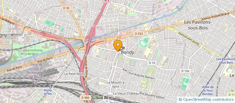 localisation de l'entreprise ACAR  BONDY