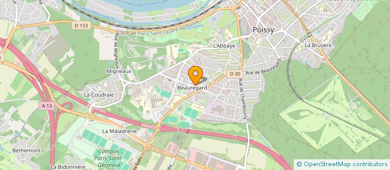 localisation de l'entreprise ACAR  POISSY