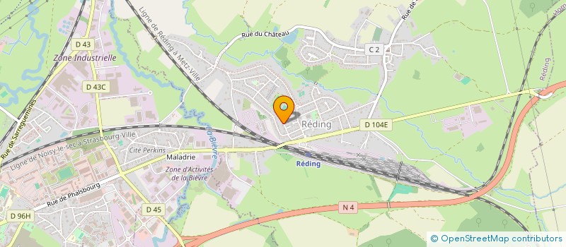 localisation de l'entreprise ACAR  REDING