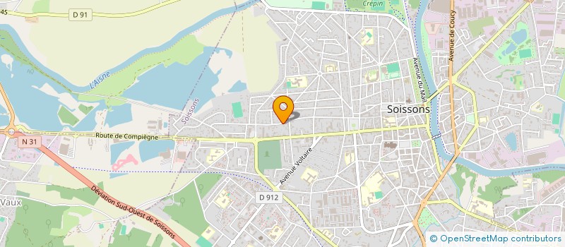 localisation de l'entreprise ACAR INVEST 02 à SOISSONS
