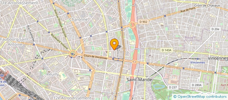 localisation de l'entreprise ACAR RESEAU à PARIS