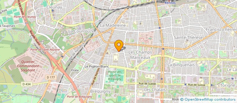 localisation de l'entreprise ACAR TAXI 35  RENNES