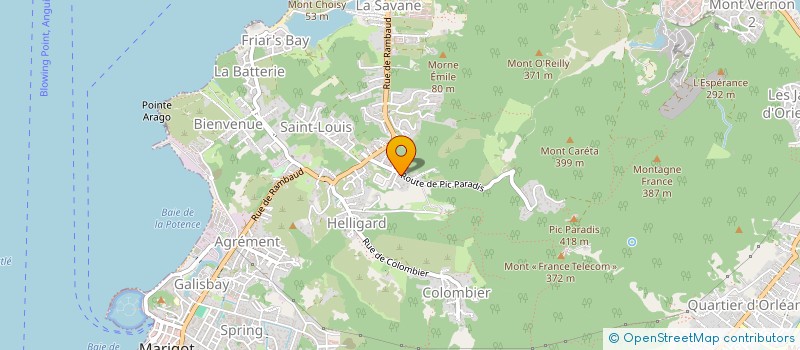 localisation de l'entreprise ACARAIBES  SAINT MARTIN