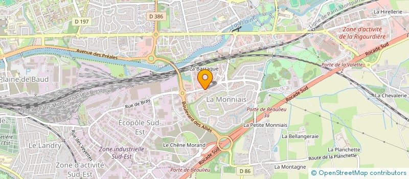 localisation de l'entreprise ACARAT à RENNES
