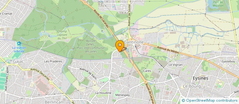 localisation de l'entreprise ACARISOL  LE HAILLAN