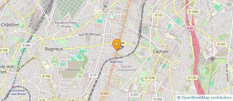 localisation de l'entreprise ACAS à BAGNEUX