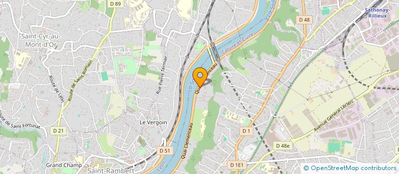 localisation de l'entreprise ACATEN à CALUIRE-ET-CUIRE