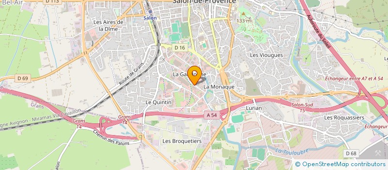 localisation de l'entreprise ACAUPEL INVEST à SALON-DE-PROVENCE