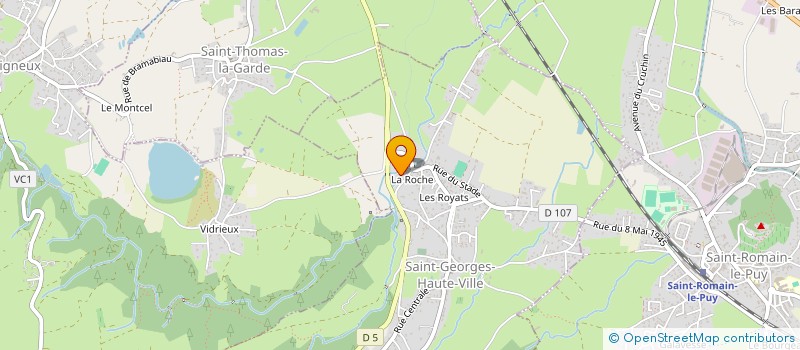 localisation de l'entreprise ACAURA à SAINT-GEORGES-HAUTE-VILLE