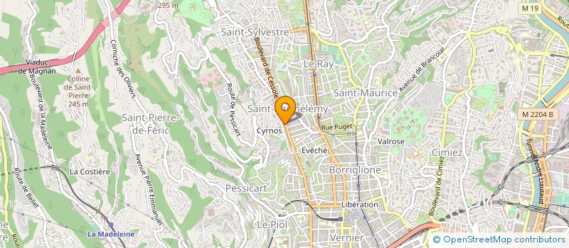 localisation de l'entreprise ACAVA à NICE
