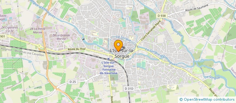 localisation de l'entreprise ACB à L'ISLE-SUR-LA-SORGUE