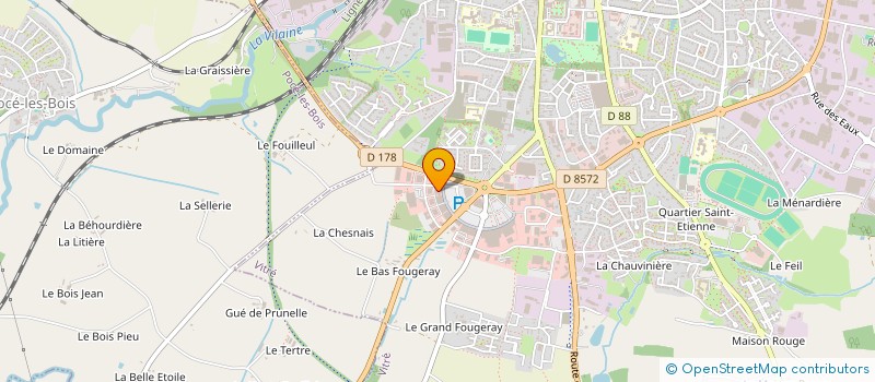 localisation de l'entreprise ACB  VITRE