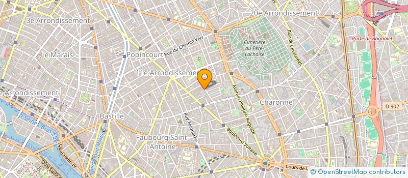 localisation de l'entreprise ACB AU CONFORT DU BOIS  PARIS