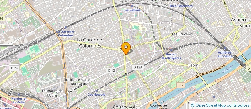 localisation de l'entreprise ACB AUTOMOBILES à COURBEVOIE