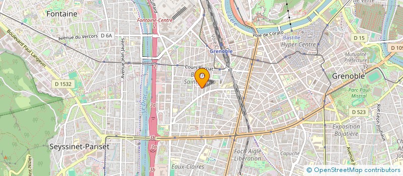 localisation de l'entreprise ACB CONSEIL à GRENOBLE