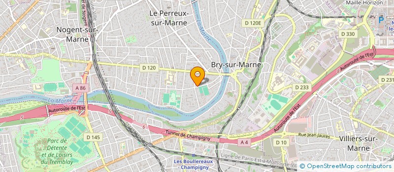 localisation de l'entreprise ACB CONSEIL ET GESTION  LE PERREUX-SUR-MARNE