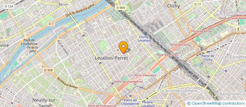 localisation de l'entreprise ACB CONSULTING à LEVALLOIS-PERRET
