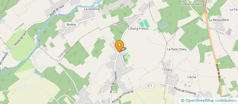 localisation de l'entreprise ACB ELEC à CHITENAY