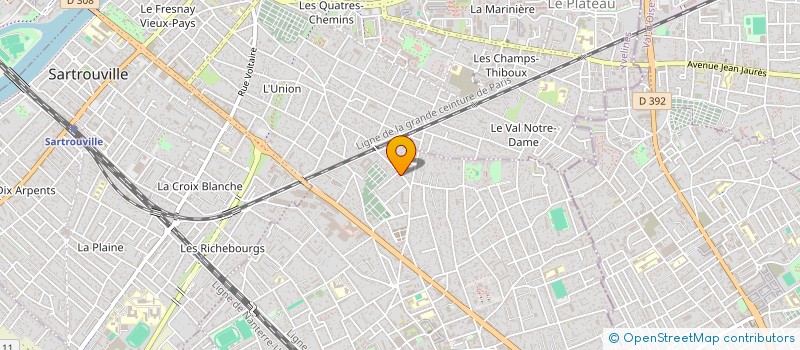 localisation de l'entreprise ACB FONCIERE  HOUILLES