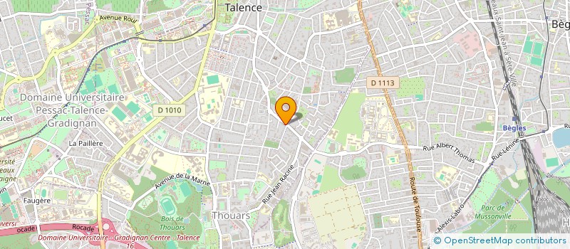 localisation de l'entreprise ACB PHARMACIE  TALENCE