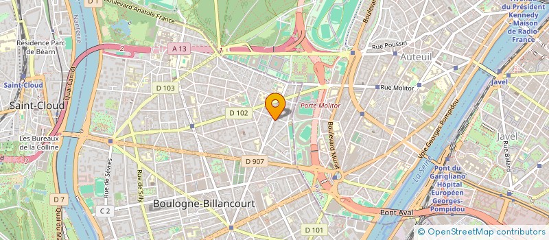localisation de l'entreprise ACBD à BOULOGNE-BILLANCOURT
