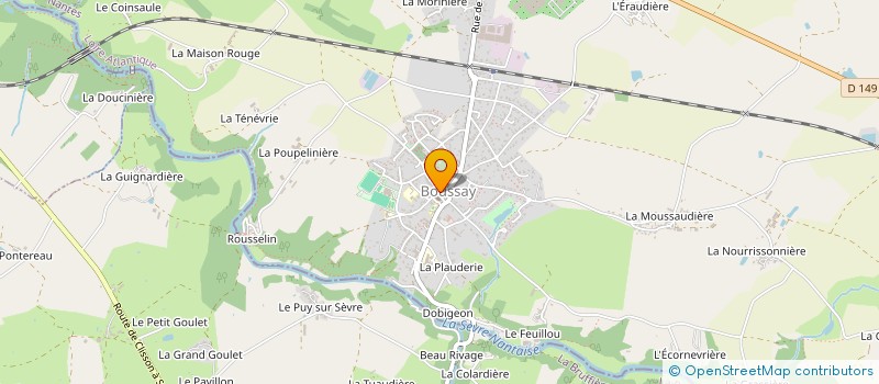 localisation de l'entreprise ACBDE  BOUSSAY