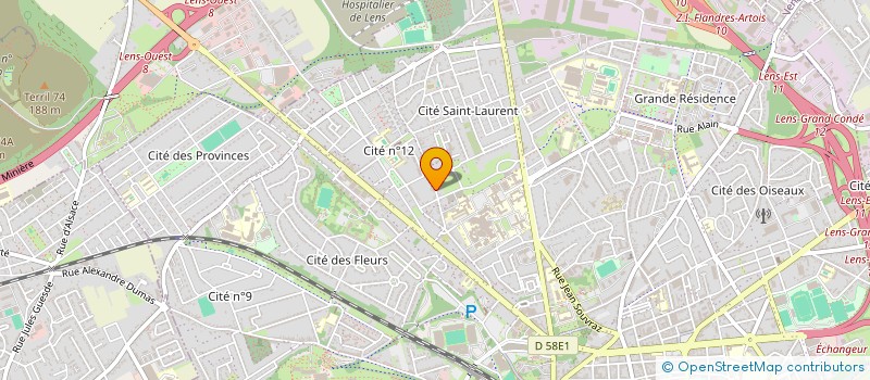 localisation de l'entreprise ACBG HABITAT à LENS