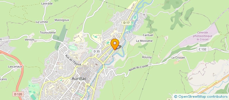 localisation de l'entreprise ACBIM-MOPUS à AURILLAC