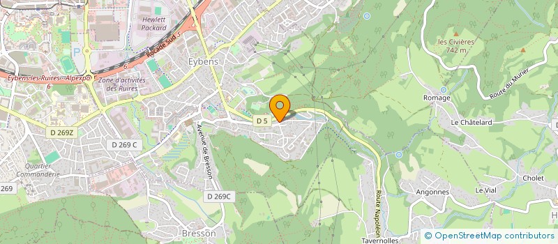 localisation de l'entreprise ACBINDUSTRIE  BRESSON