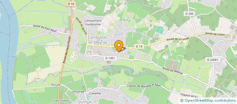 localisation de l'entreprise ACBL  CAMBLANES-ET-MEYNAC