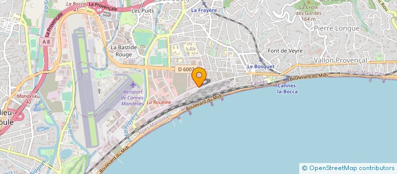 localisation de l'entreprise ACBO à CANNES