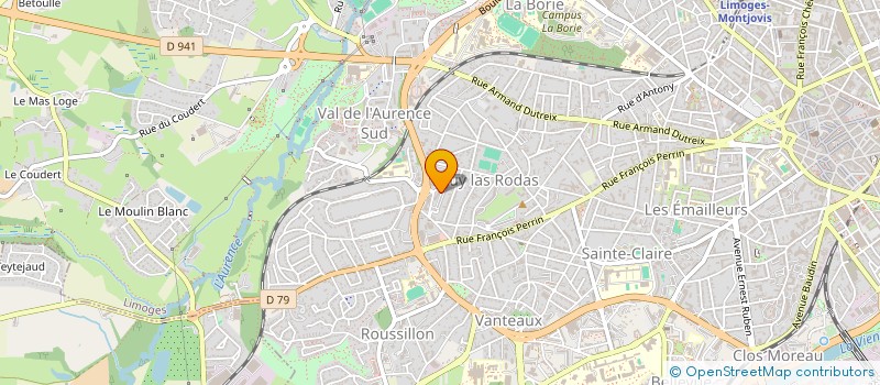localisation de l'entreprise ACBR HOLDING à LIMOGES