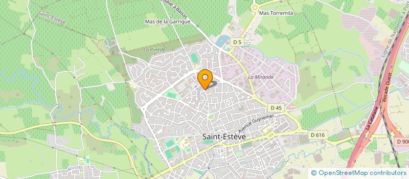 localisation de l'entreprise ACBS FAMILY  SAINT-ESTEVE