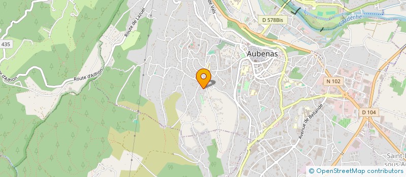 localisation de l'entreprise ACBT à AUBENAS