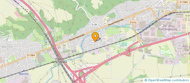 localisation de l'entreprise ACBTP à LA BOISSE