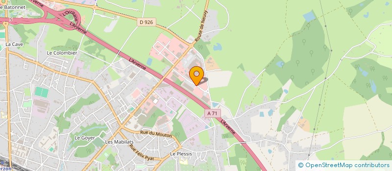 localisation de l'entreprise ACC  VIERZON